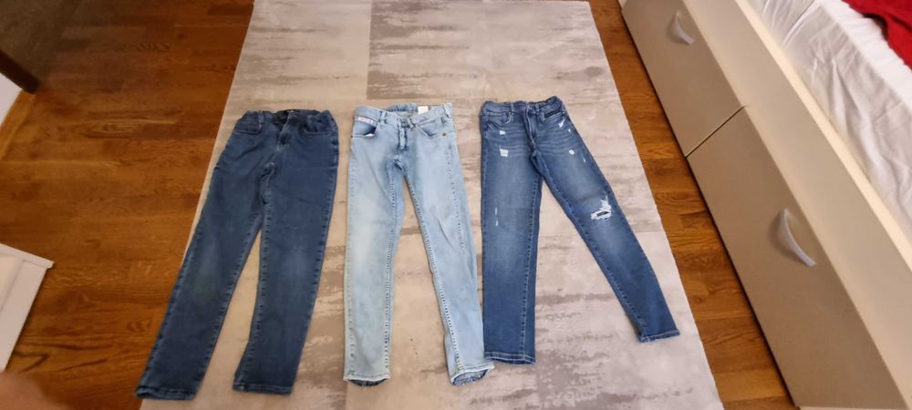 Set jeans 3 perechi 34 in talie (13-14 ani 164)