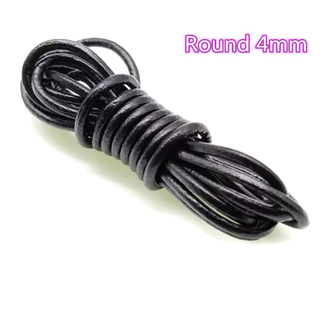Snur piele naturala 2metri (4mm diametru)
