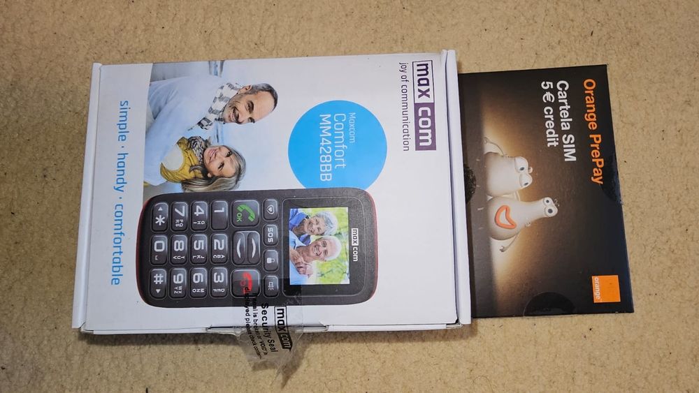Telefon si cartela sim cu credit