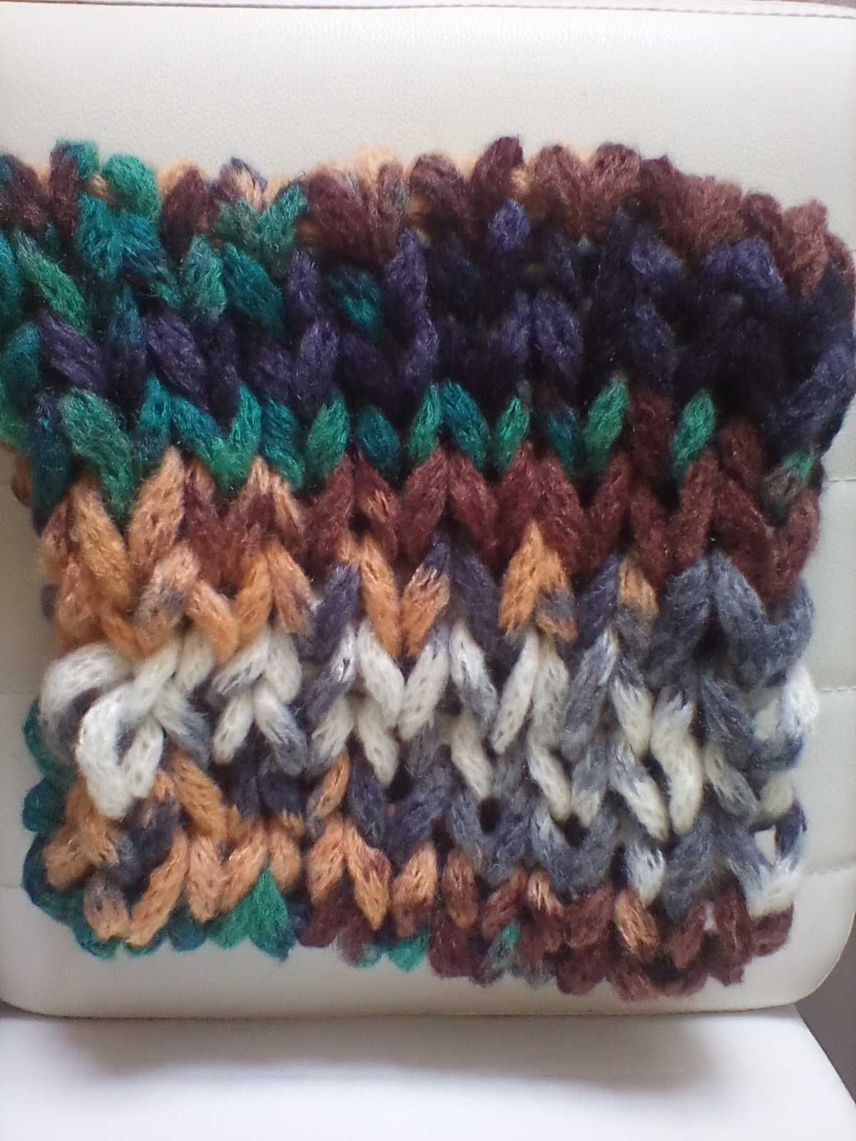 Ръчно плетен шал, нов, различни цветове