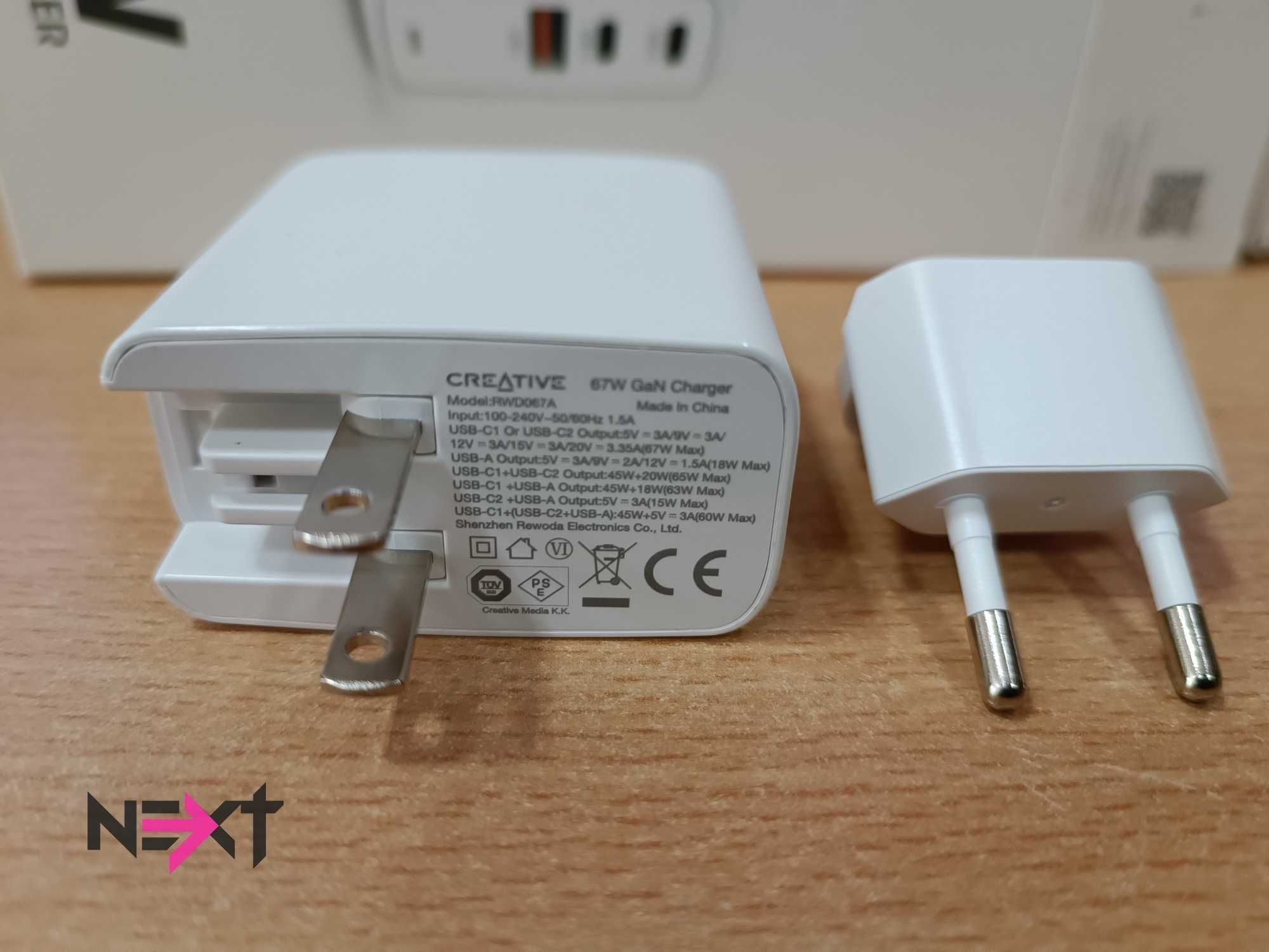 Бързо зарядно за телефон, лаптоп Creative Labs 67W Universal Gan