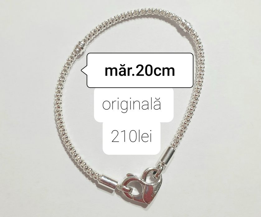 Vand brățări si charmuri tip pandora din Argint 925