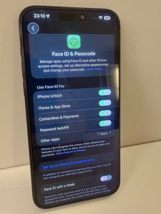 iPhone 15 Pro Max 256GB Blue в гаранция - 89% батерия - ТОП Състояние