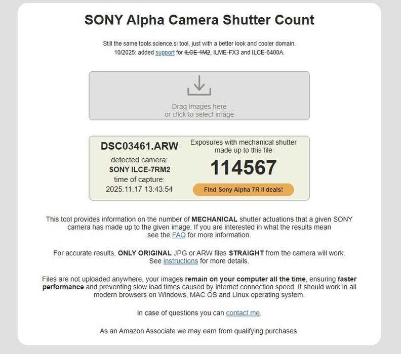 Sony A7R II - Full Frame 42.4MP - video 4K - model ILCE-7RM2