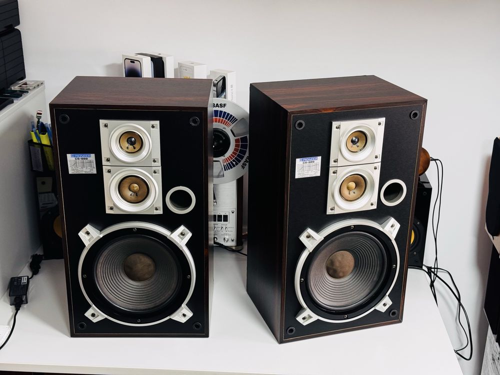 Boxe de inaltă fidelitate PIONEER CS-989,Japan,120W,3 căi,bass 25 cm !