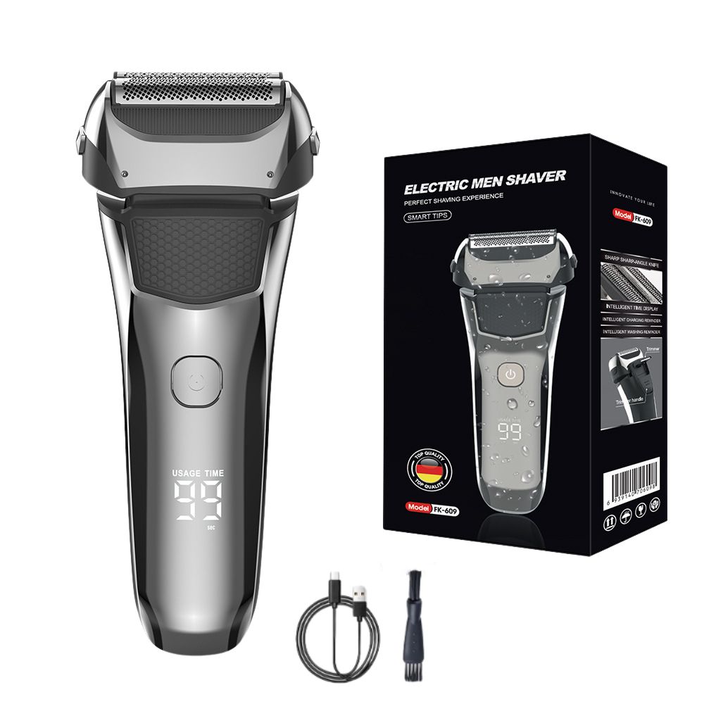 Aparat de Ras Electric Profesional, 8600 RPM, 3 Lame, Trimmer, USB