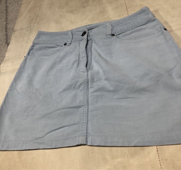 Fusta h&m marime 36 fusta raiat bleu 36 fusta scurta velura albastra