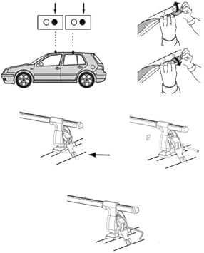 Багажник за Golf IV и Bora 4p Green Valley Easy One 156037 Roof Rack