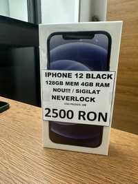 AMANET NO LIMIT: iPhone 12 Black 128GB Sigilat Garantie Apple 1An.