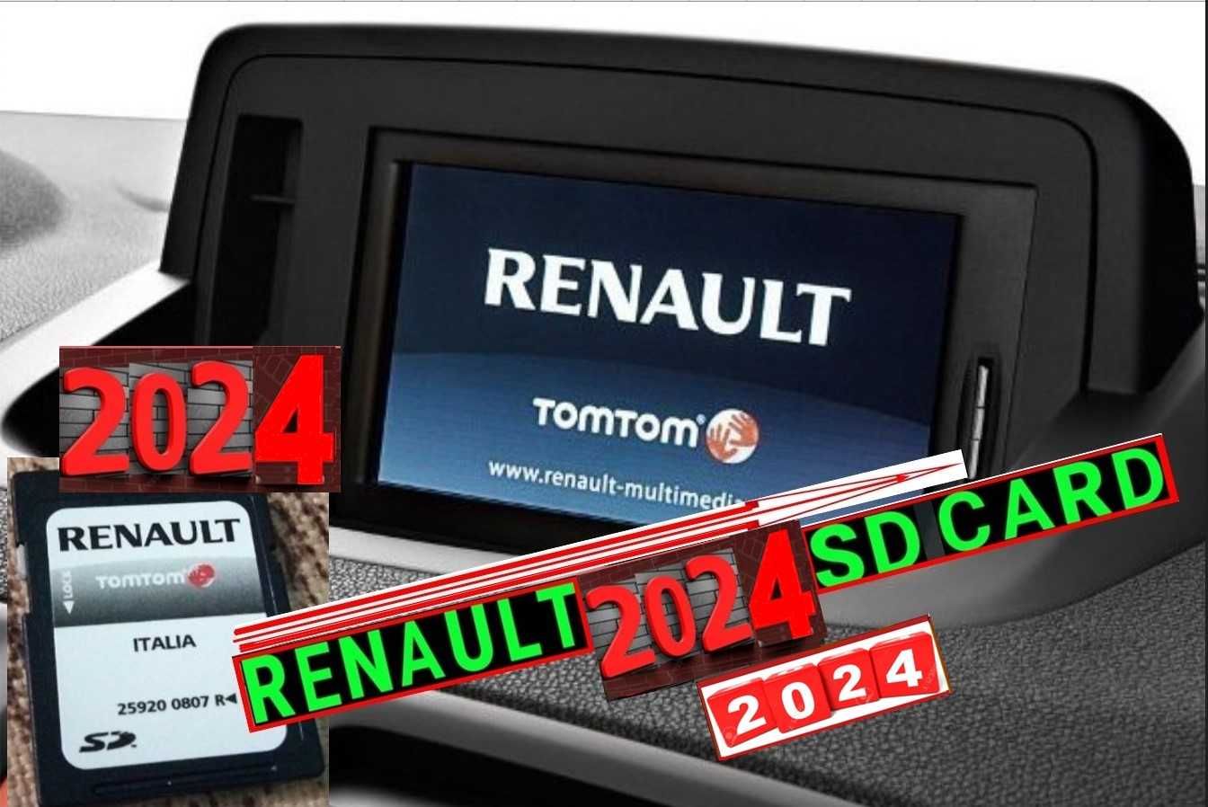 SD card 2024 Рено навигация карта TomTom /Carminat LIVE/R-LINK/RENAULT