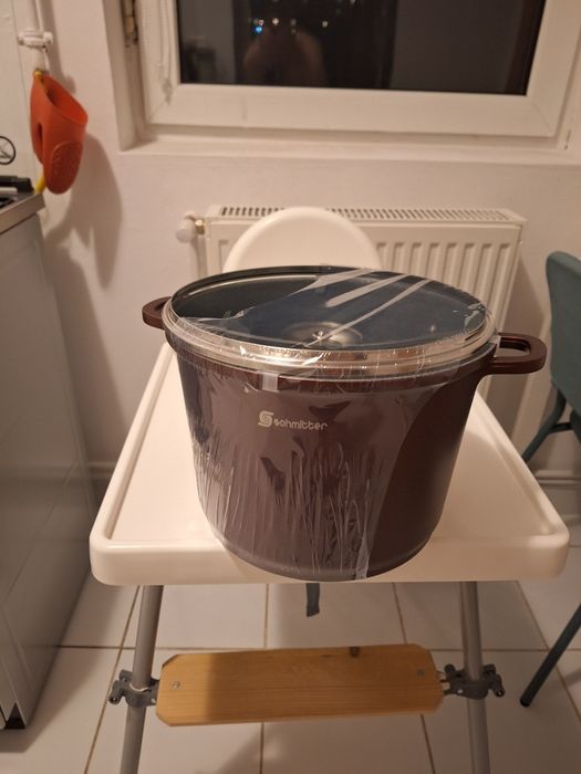 Oala inalta cu capac Schmitter, ceramica, 24 cm, 7 L