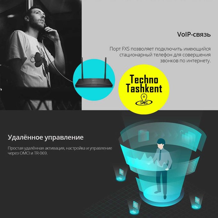 TP-Link XC220-G3v – двухдиапазонный Gpon Роутер Wi-Fi AC1200, 5 Ггц