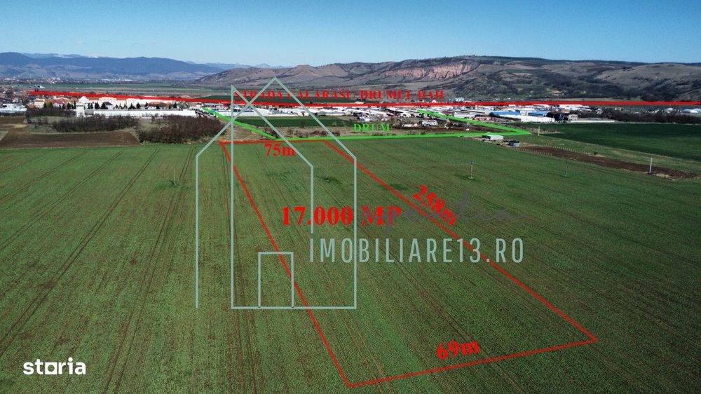 Teren extravilan pretabil pentru Hala, Depozit, zona industriala Sebes