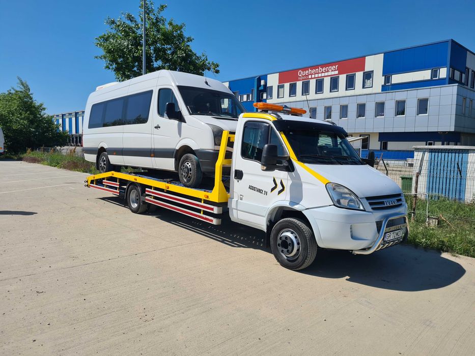 Tractari auto Transport utilaje tractor u650 manitou microbuz dube etc