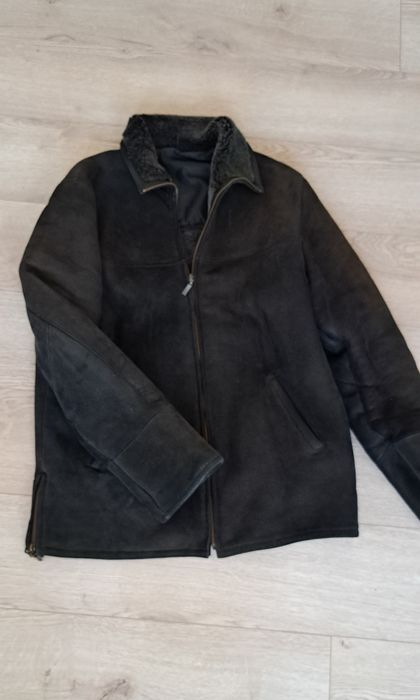 Мъжки кожух черен