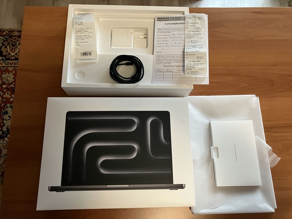 Apple Macbook Pro 2023 14” M3 Pro 18RAM 512 SSD 11C/14G BLACK