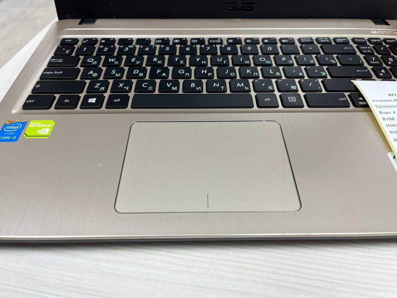 Надежный ноутбук для офиса ASUS Core i3/озу4/SSD256/HDd500 GeForce 2gb