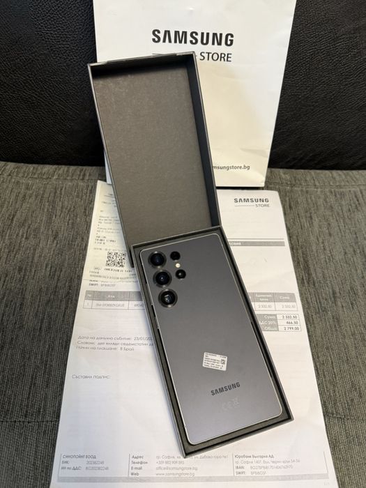 КАТО НОВ 512GB Samsung S25 Ultra Experiece Store Гаранция 2027 Black
