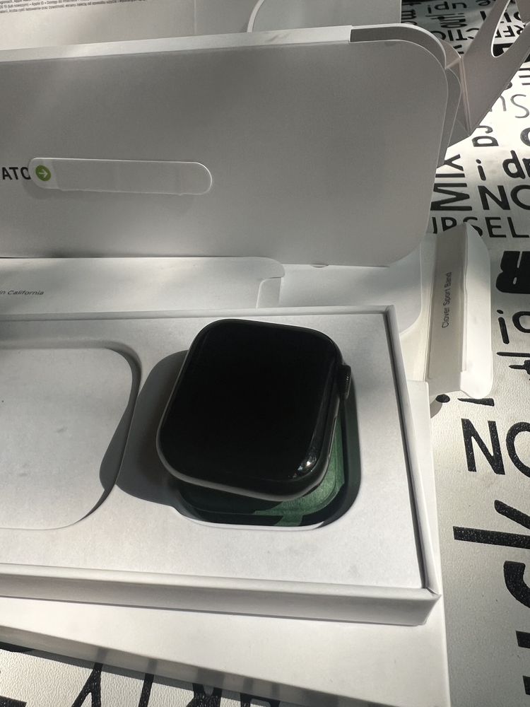 Apple watch seria 7 41mm Green Alu GPS