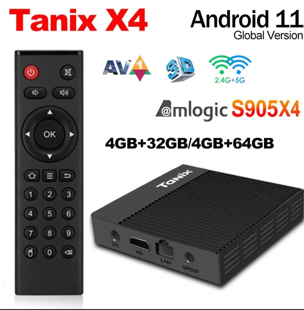 Tanix X4 SOC Amlogic S905X4 Hikvisoon