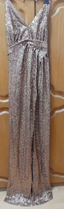 Rochie eleganta marimea 36  lunga din paiete ,purtata o data.