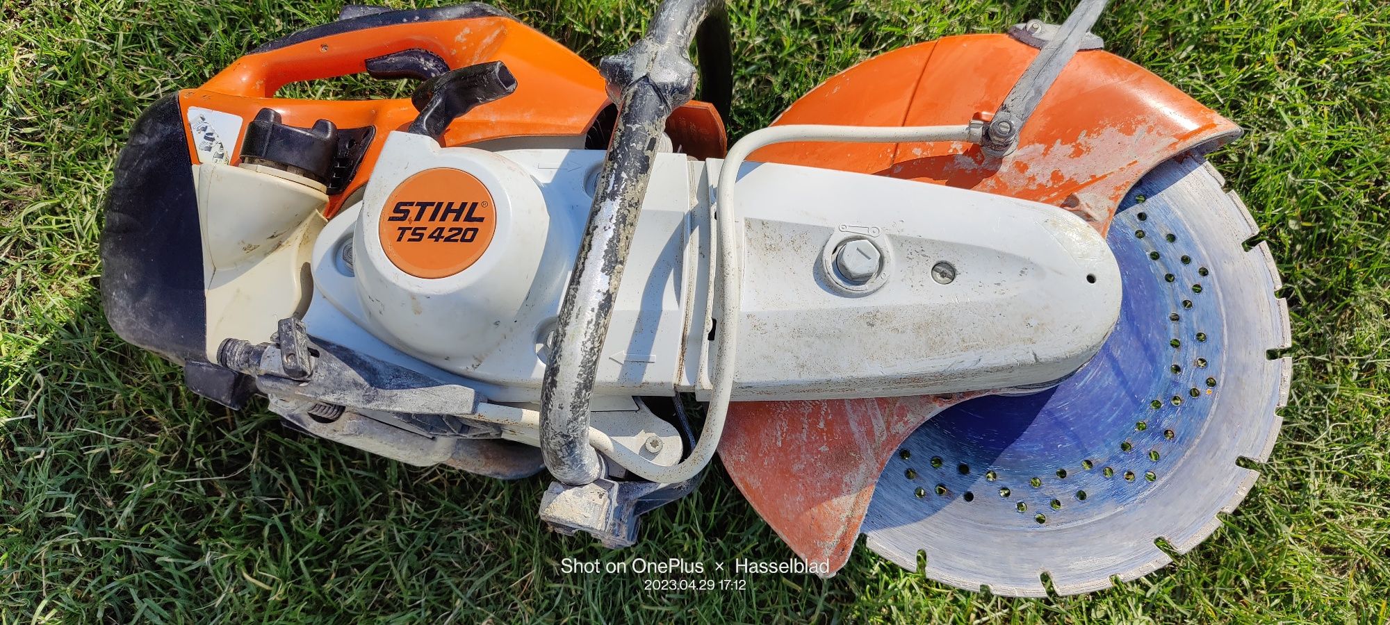 Stihl TS 420, drujba tăiat beton,