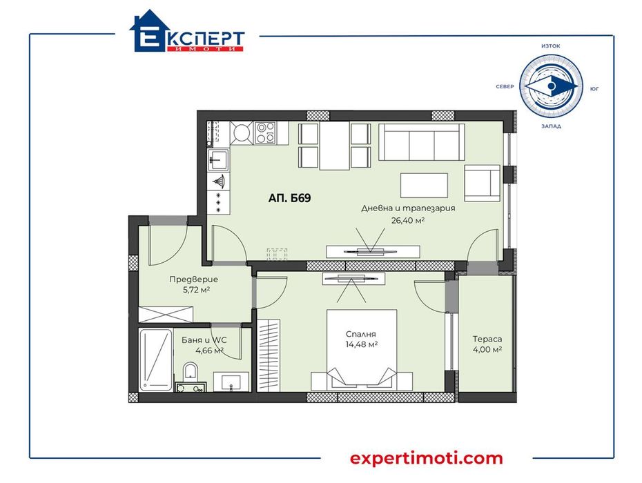Продава се Двустаен апартамент в Пловдив, Христо Смирненски - 78 кв.м за 1407 €/кв.м - Снимка #11