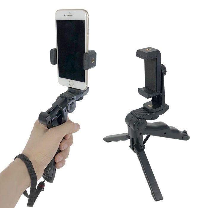 Mini trepied + suport telefon 360 stabilizator filmare adaptor trepied