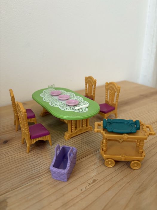 Playmobil princess royal birthday party - маса,столове,количка