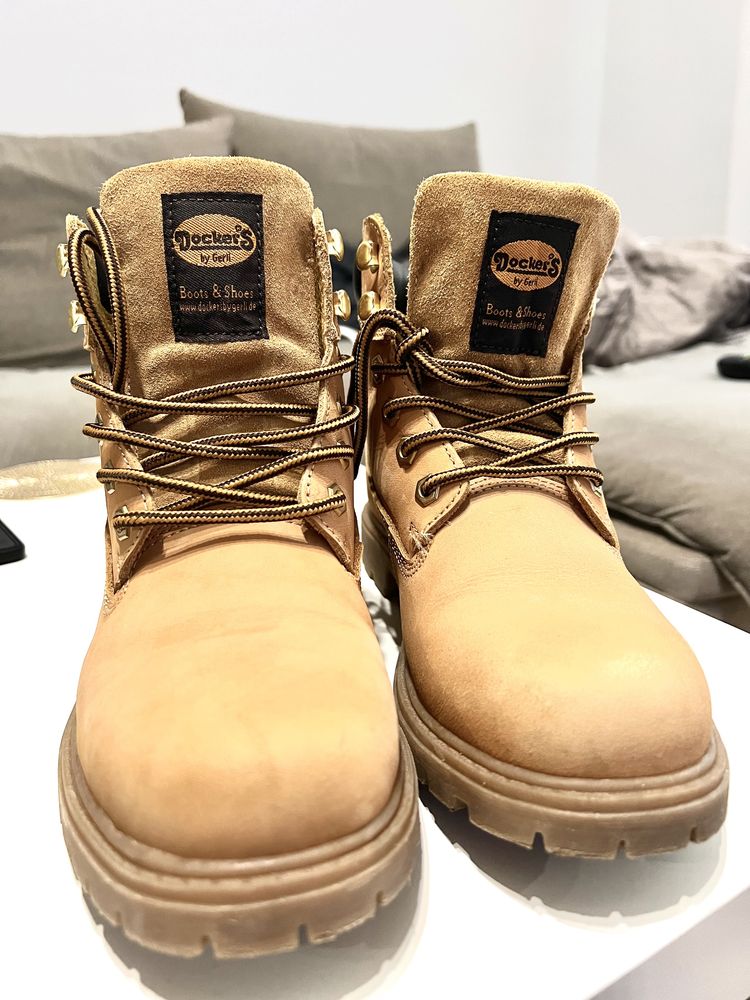 Ghete Dockers piele nabuc marime 40 gen Timberland