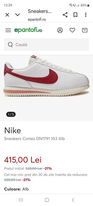 Vând sau schimb Nike cortez originali damă nr 37