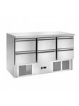 GREEN FROST - Masa rece/refrigerare 6 sertare 1365 x 700 x 870 mm