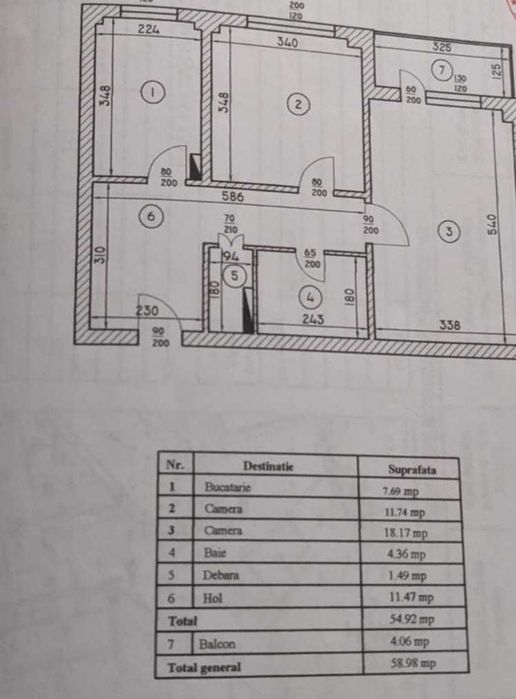 Vand Apartament 2 camere decomandate zona Titan, Str Tina Petre