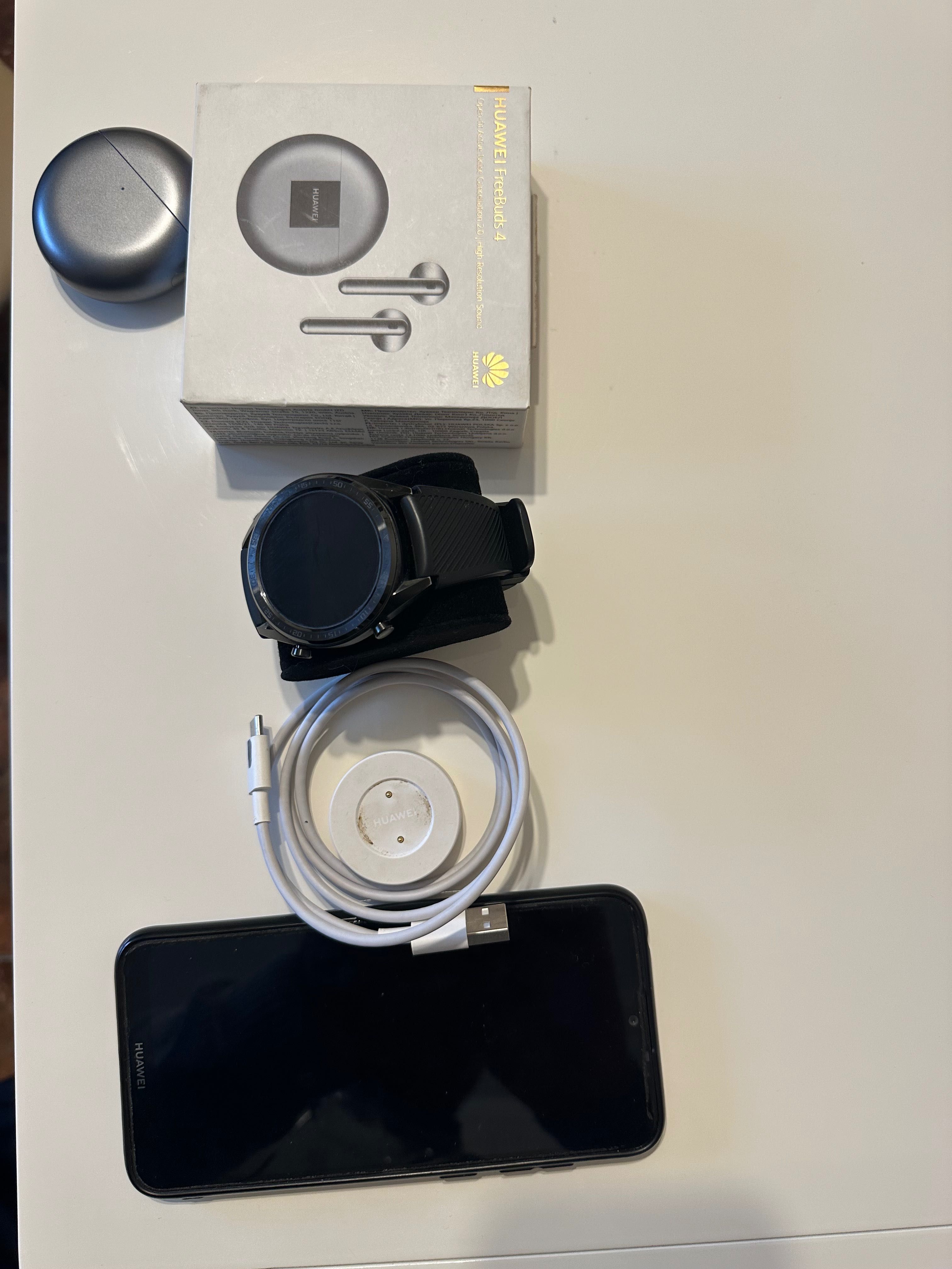 Set HUAWEI telefon căști smartwatch