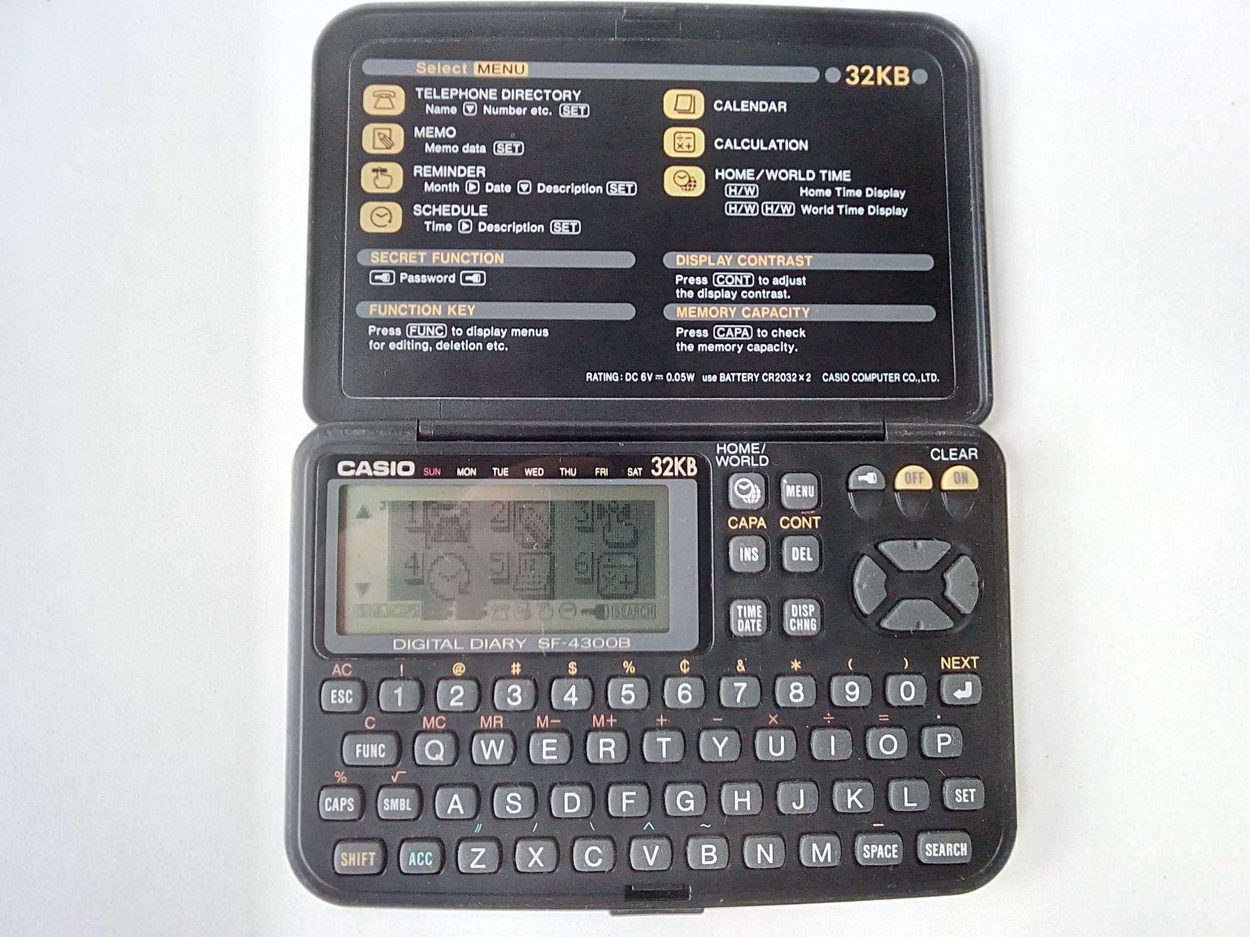 CASIO 32KB Digital Diary SF 4300B