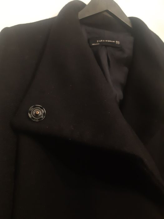 Palton Negru Zara Woman