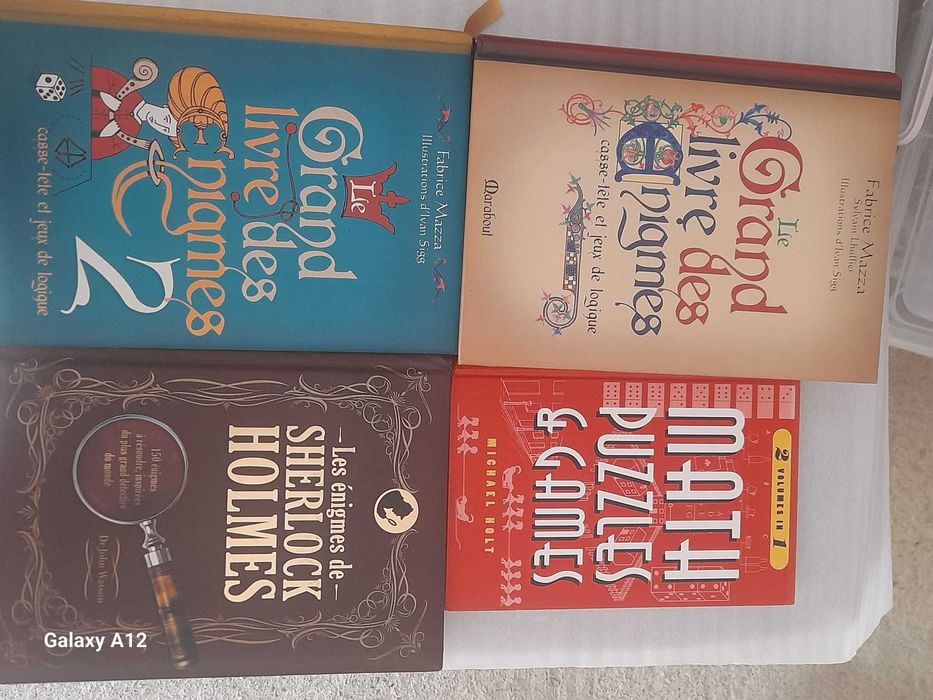 Carti de enigme logice, enigme politiste, limba franceza