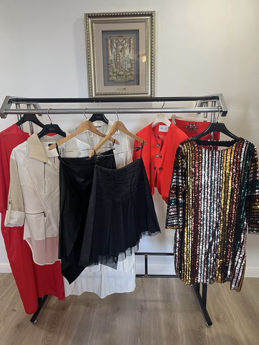 Костюм - жакет, юбка. Платье с пайеткам. Кофта, Юбки.