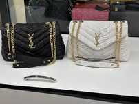 Geanta Ysl - Alb- Negru - Crem