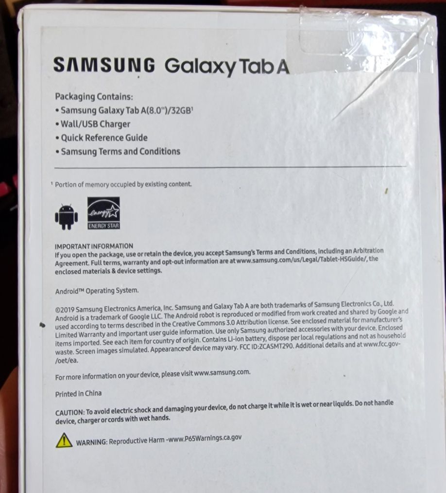 Samsung tab A t290
