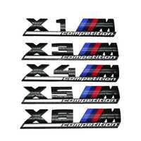 Emblema X1M, X3M, X4M, X5M, X6M Competition pentru BMW, culoare negru