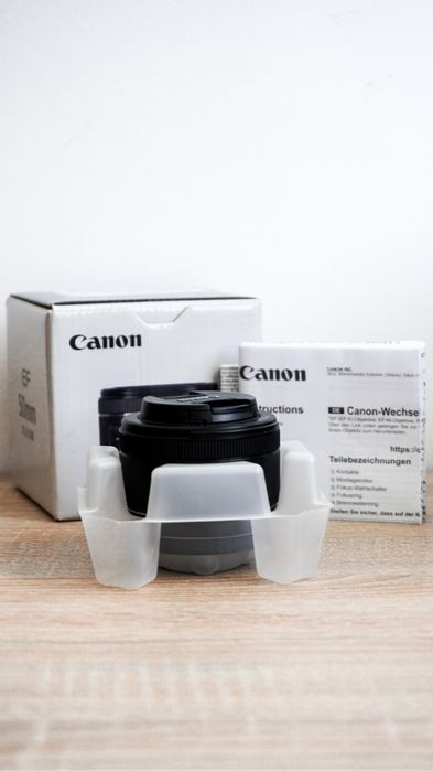 Obiectiv foto Canon EF 50 mm 1.8 STM