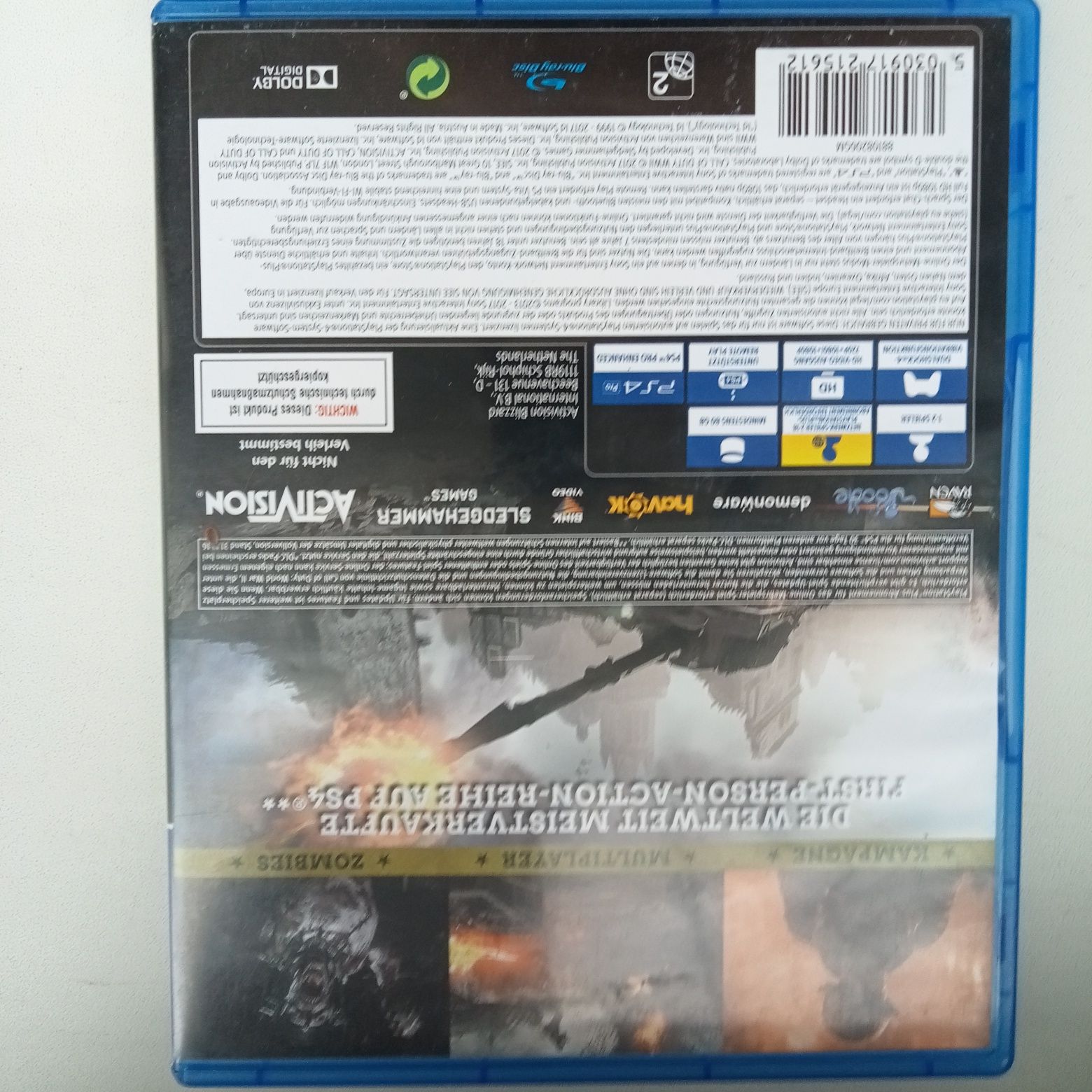 Продам диск Call of Duty WW2 PS4