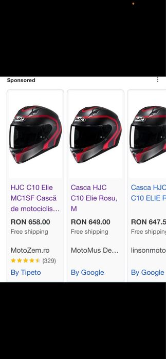 Casca moto HJC C10 - Elie, Noua, nepurtata.