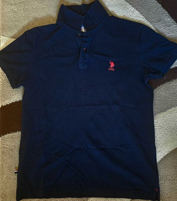 Мъжка тениска с яка u.s. polo assn.
