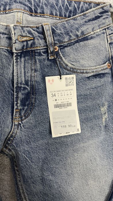 Blugi Zara noi cu eticheta