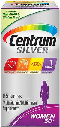 Мультивитаминная добавка Centrum Silver для женщин 50+, 65 штук