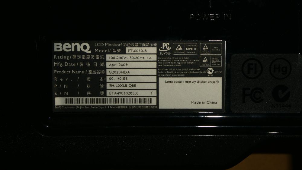 Monitor BENQ nou Full HD 20" Super culori!
