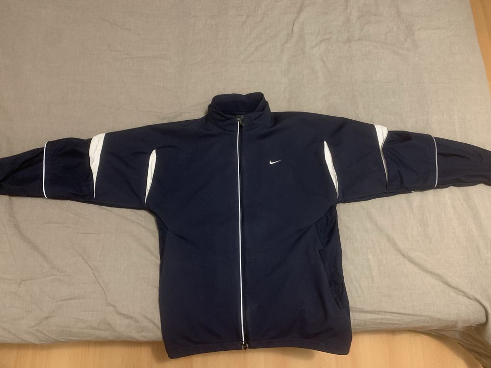Nike Men's Navy and White Jacket