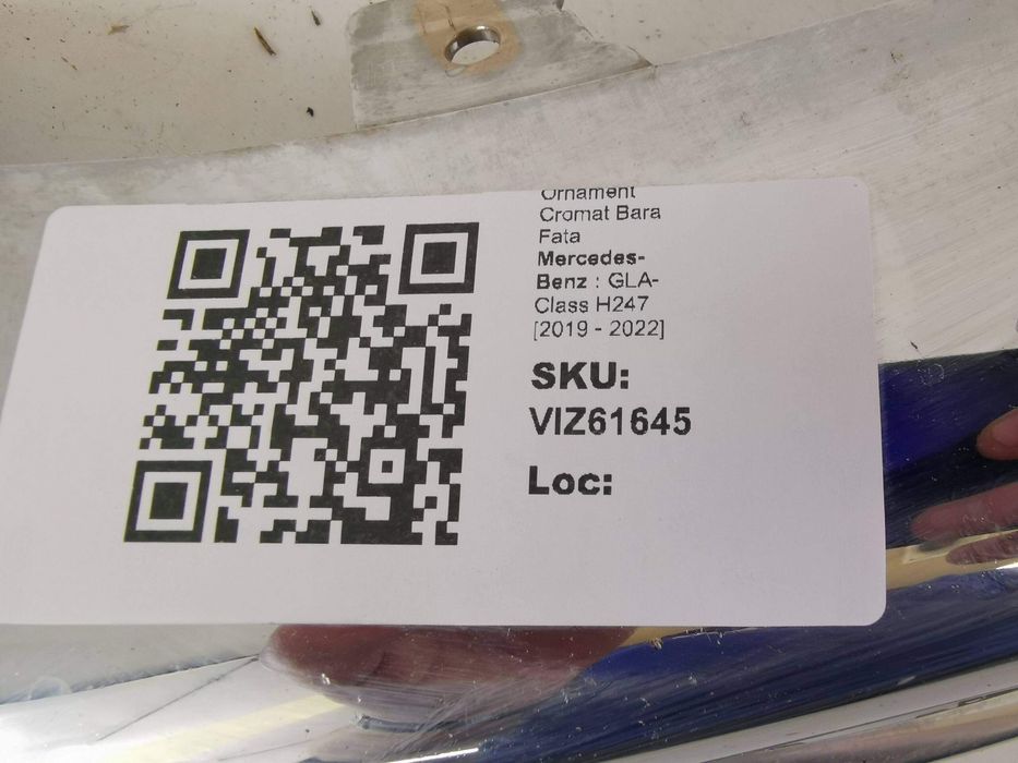 Хромиран Орнамент Предна Броня Мерцедес-Бенц ГЛА-Клас / Mercedes-Benz